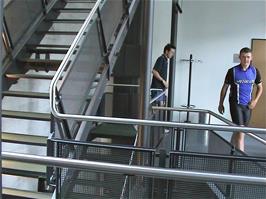 The modern metal and glass design of Solothurn Youth Hostel makes it an interesting place to stay